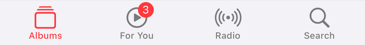 Tab bar label position - below icon